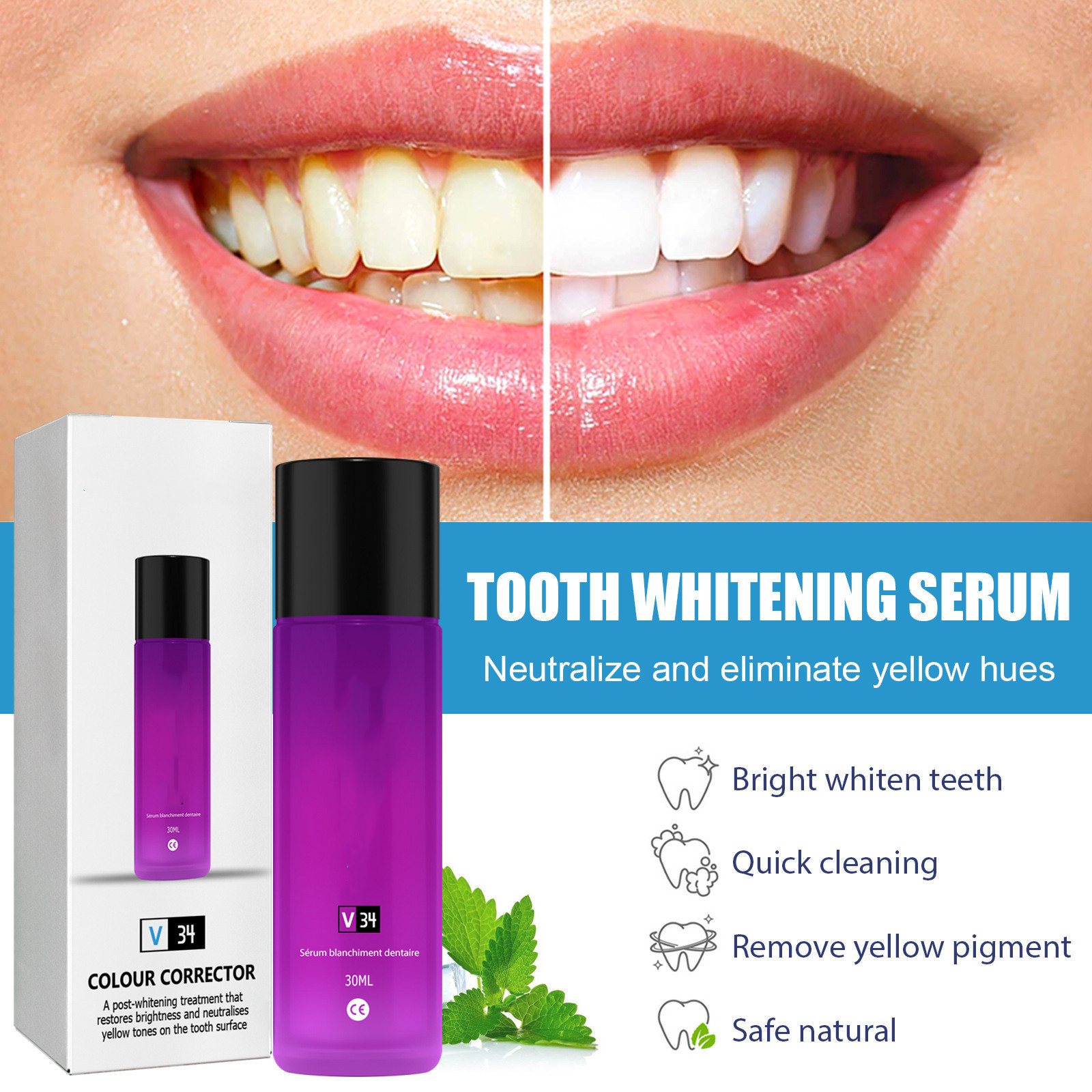 Teeth Whitening Liquid Toothpaste – Stain Removal & Oral Care - Image 2