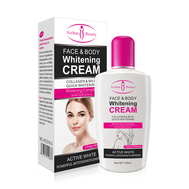 Aichun Milk Body Milk - Nourishing & Whitening Cream for Face & Body