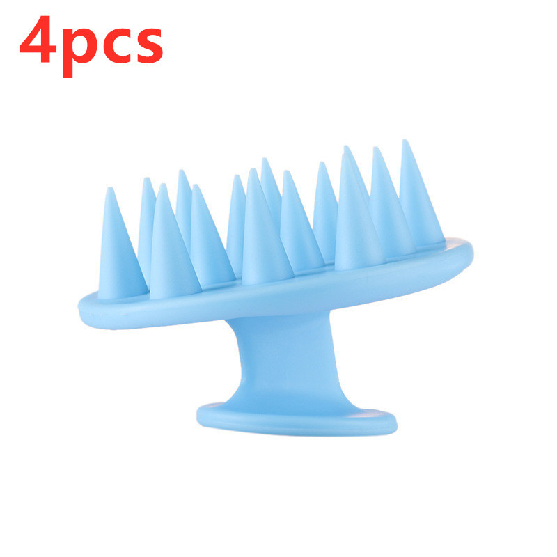 Shampoo Brush – Scalp Massager for Deep Cleaning and Relaxation (Pink, Green, Blue, Purple) - Image 8