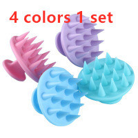 Shampoo Brush – Scalp Massager for Deep Cleaning and Relaxation (Pink, Green, Blue, Purple) - Image 3