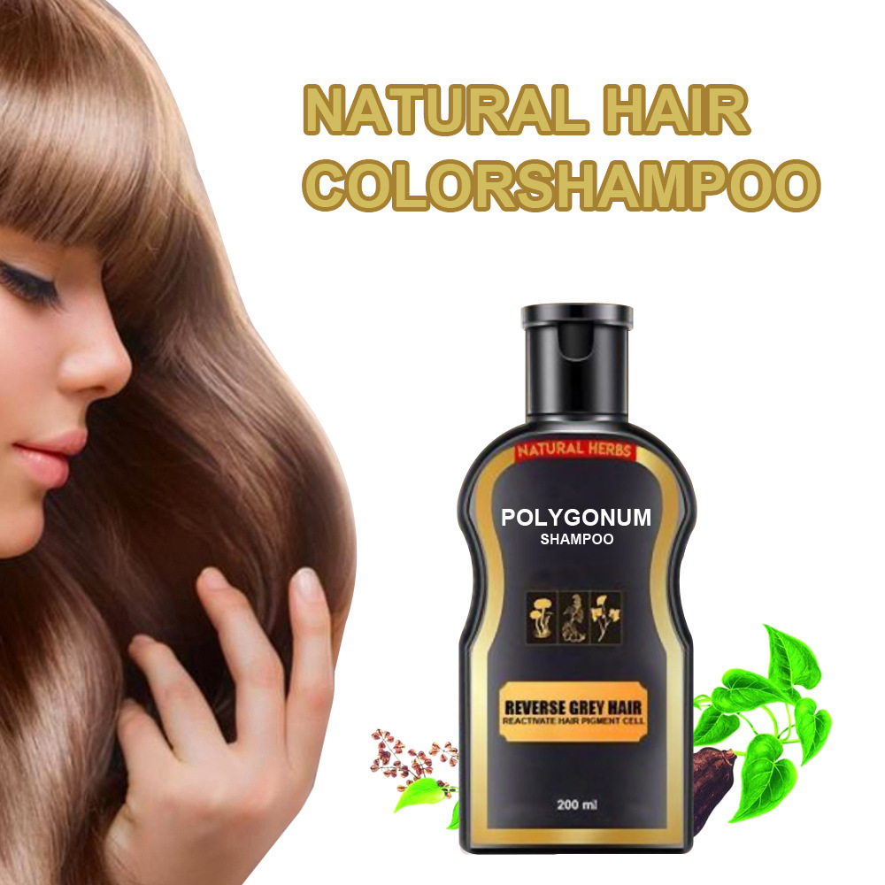 Polygonum Multiflorum Black Hair Shampoo with Natural Plant Ingredients for Healthy, Dark Hair – 30ml