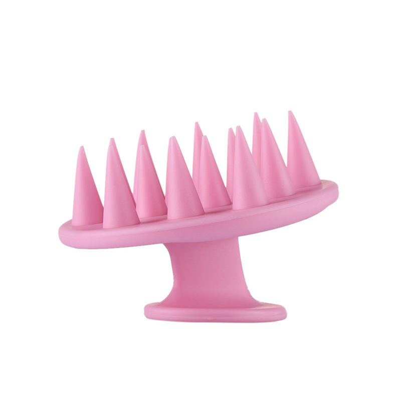 Shampoo Brush – Scalp Massager for Deep Cleaning and Relaxation (Pink, Green, Blue, Purple) - Image 7