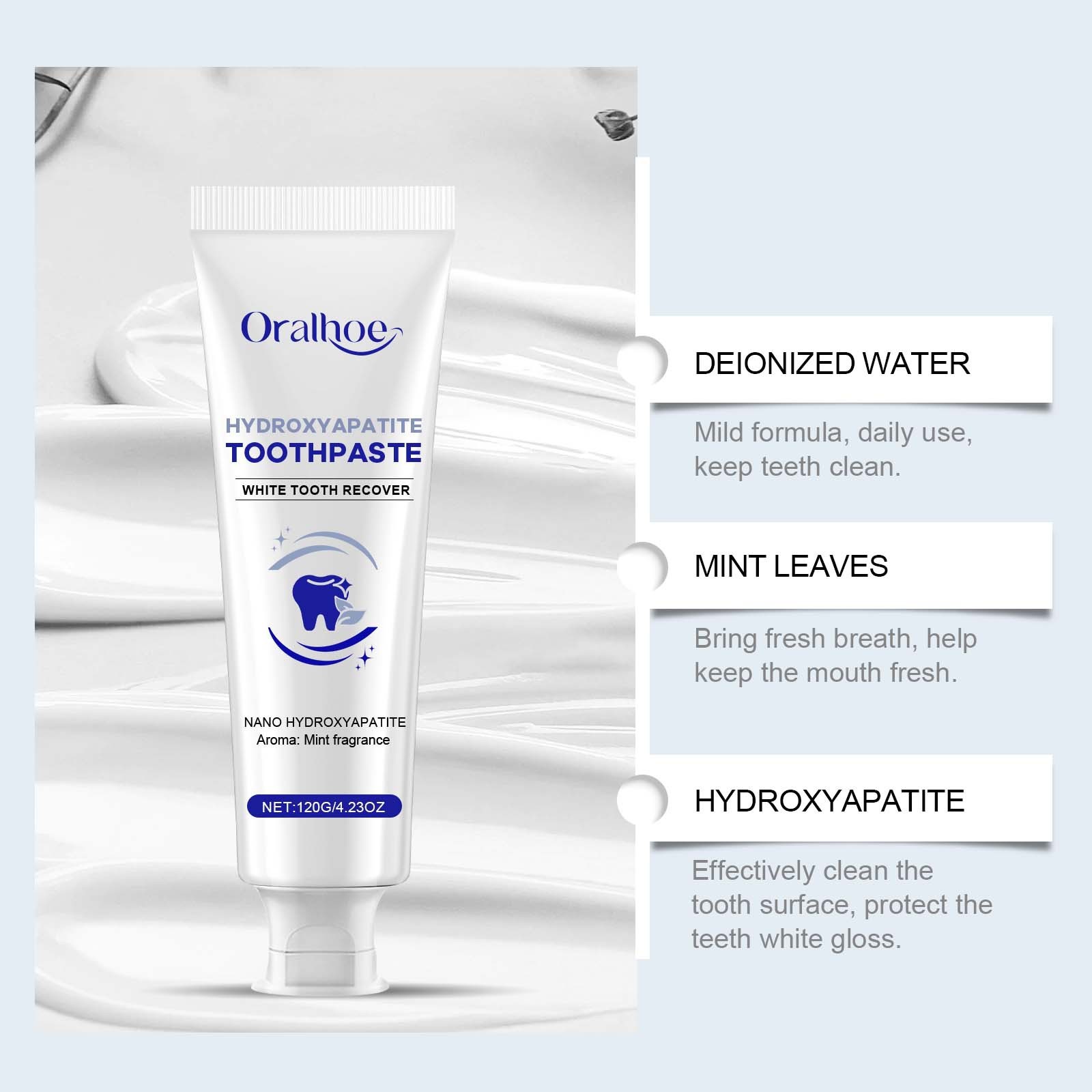 Mint Bright White Toothpaste – Oral Cleaning & Teeth Whitening - Image 6