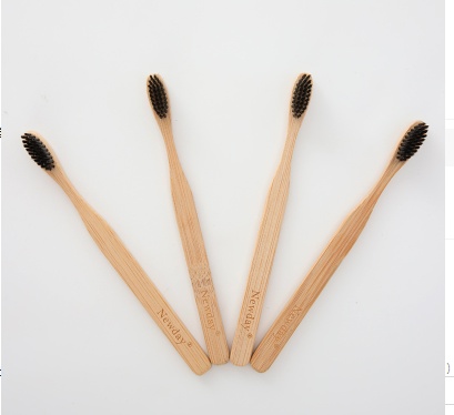 Natural Pure Bamboo Toothbrush – Eco-Friendly & Charcoal-Infused - Image 3