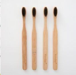 Bamboo Toothbrush – Eco-Friendly & Charcoal-Infused for Gentle Cleaning