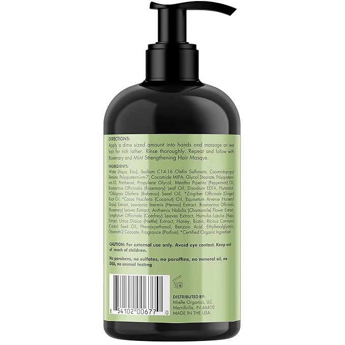 Mielle Rosemary Shampoo – Biotin for Strong Hair - Image 3