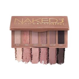 URBAN DECAY Naked 3 Mini Eyeshadow Palette – 6 Rosy Nude Shades, Matte & Shimmer Finish